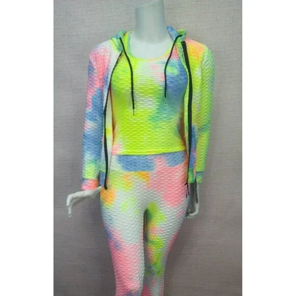 Women's Comfy 3 pc Tracksuit/Sweatsuit/Loungewear Set Size L/XL *stretchy* - Picture 2 of 8